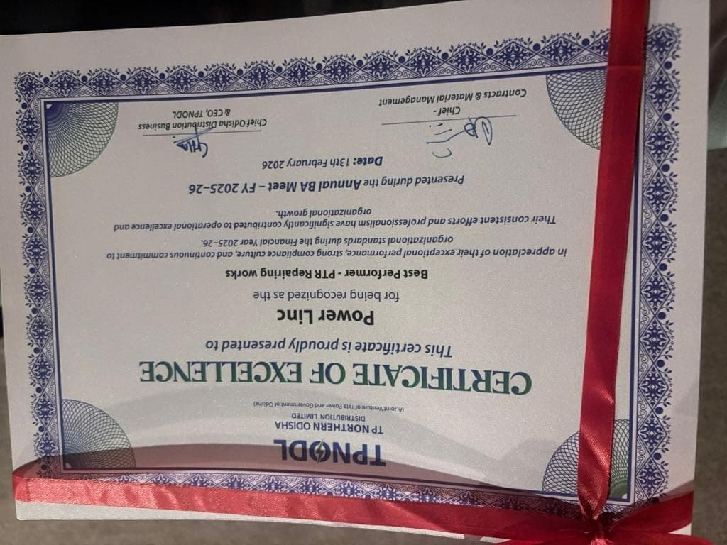 Certificate of Excellence